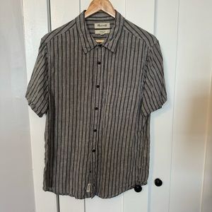 Madewell Linen Men’s short sleeve button up shirt